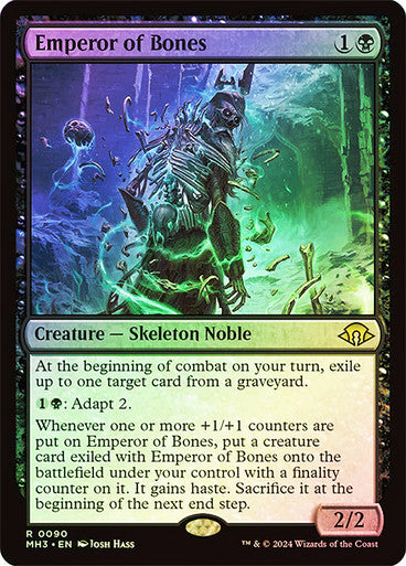 MODERN HORIZONS 3 - 90 EMPEROR OF BONES - FOIL - RARE BLACK