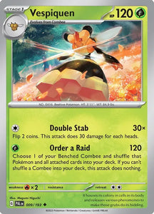 Pokemon TCG - PALDEA EVOLVED - 009/193 - VESPIQUEN - Reverse Holo - Uncommon