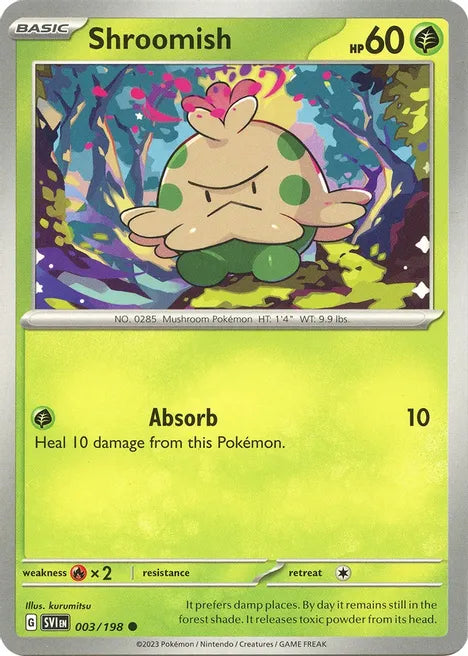 Pokemon TCG - SCARLET & VIOLET - 003/198 - SHROOMISH - Common