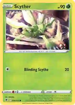 Pokemon TCG - ASTRAL RADIANCE - 004/189 - SCYTHER - Reverse Holo - Common