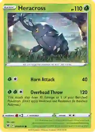 Pokemon TCG - ASTRAL RADIANCE - 008/189 - HERACROSS - Common