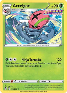 Pokemon TCG - FUSION STRIKE - 014/264 - ACCELGOR - Rare