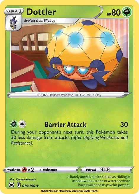 Pokemon TCG - LOST ORIGIN - 019/196 - DOTTLER - Uncommon