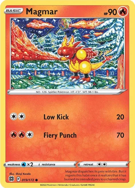 Pokemon TCG - BRILLIANT STARS - 019/172 - MAGMAR - Common