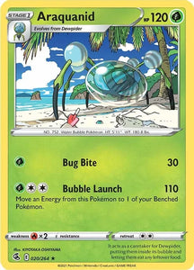 Pokemon TCG - FUSION STRIKE - 020/264 - ARAQUANID - Rare