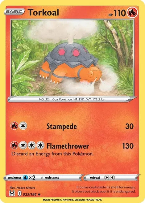 Pokemon TCG - LOST ORIGIN - 023/197 - TORKOAL - Uncommon