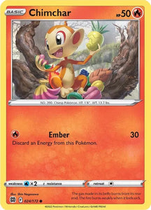 Pokemon TCG - BRILLIANT STARS - 024/172 - CHIMCHAR - Common