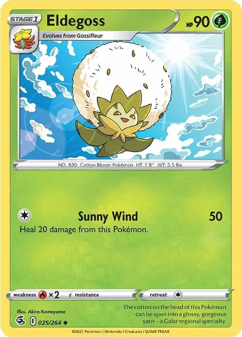 Pokemon TCG - FUSION STRIKE - 025/264 - ELDEGOSS - Uncommon