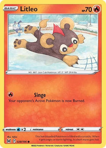 Pokemon TCG - LOST ORIGIN - 028/196 - LITLEO - Common