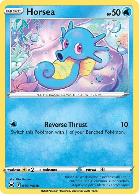 Pokemon TCG - LOST ORIGIN - 035/196 - HORSEA - Common