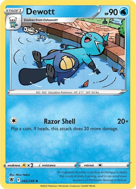 Pokemon TCG - ASTRAL RADIANCE - DEWOTT - 042/189 - UNCOMMON