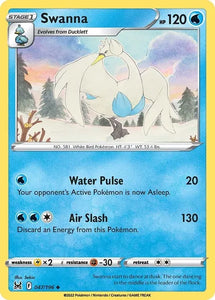 Pokemon TCG - LOST ORIGIN - 047/196 - SWANNA - Uncommon