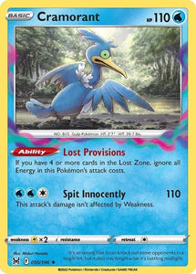 Pokemon TCG - LOST ORIGIN - 050/196 - CRAMORANT - Rare