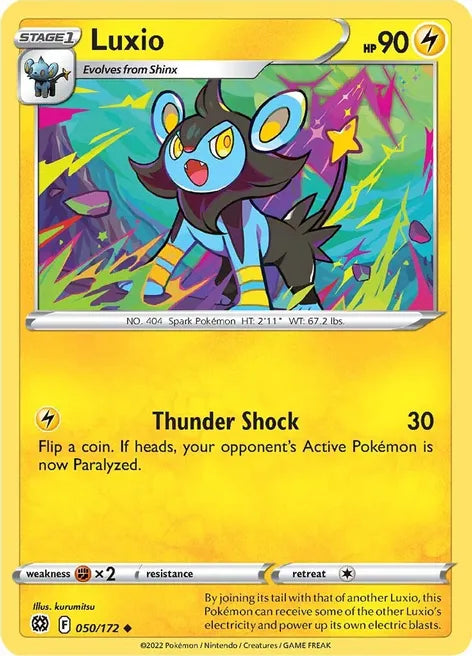 Pokemon TCG - BRILLIANT STARS - 050/172 - LUXIO - Uncommon