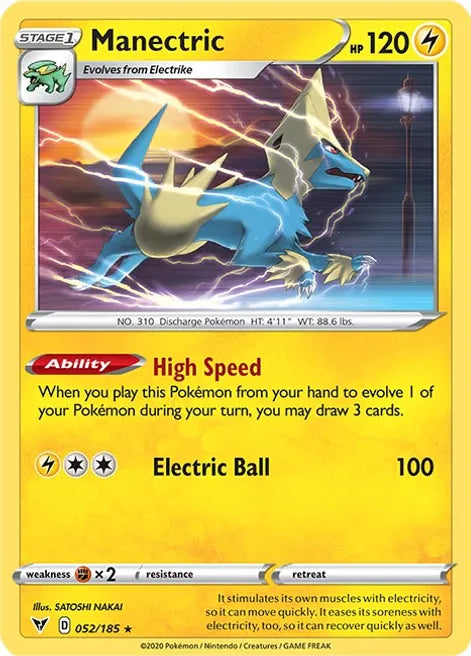 Pokemon TCG - VIVID VOLTAGE - 052/185 - MANECTRIC - Rare