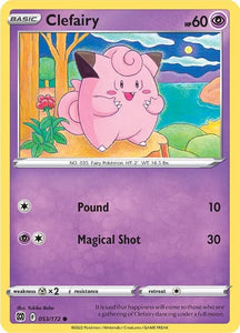 Pokemon TCG - BRILLIANT STARS - 053/172 - CLEFAIRY - Common