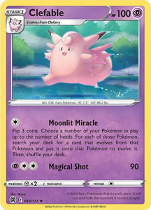 Pokemon TCG - BRILLIANT STARS - 054/172 - CLEFABLE - Rare