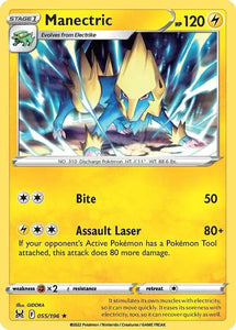 Pokemon TCG - LOST ORIGIN - 055/196 - MANECTRIC - Rare