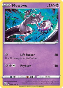 Pokemon TCG - BRILLIANT STARS - 056/172 - MEWTWO - Rare