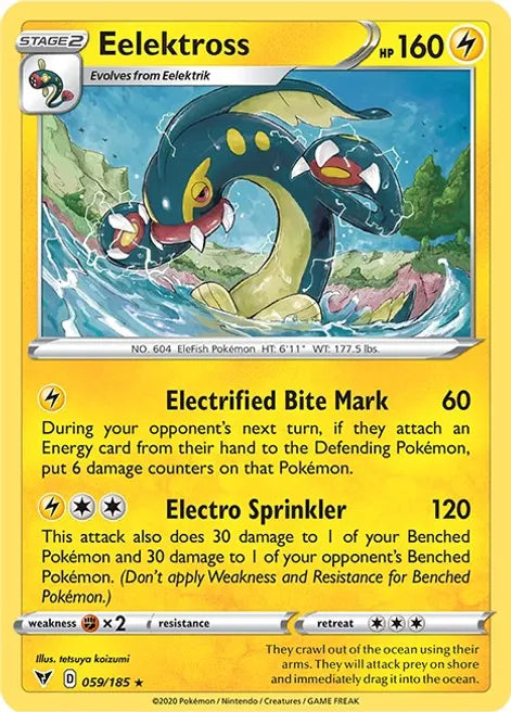 Pokemon TCG - VIVID VOLTAGE - 059/185 - EELEKTROSS - Rare