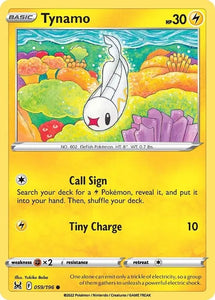 Pokemon TCG - LOST ORIGIN - 059/196 - TYNAMO - Reverse Holo - Common