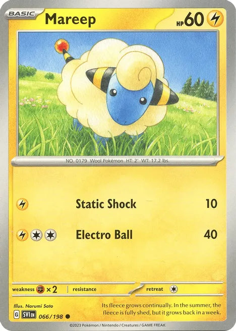 Pokemon TCG - SCARLET & VIOLET - 066/198 - MAREEP - Common