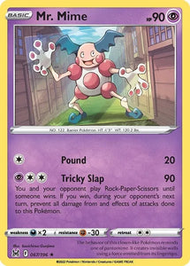 Pokemon TCG - LOST ORIGIN - 067/196 - MR MIME - Reverse Holo - Rare