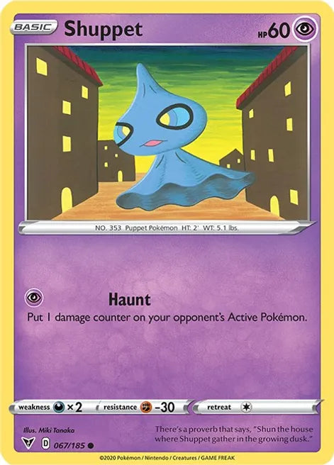 Pokemon TCG - VIVID VOLTAGE - 067/185 - SHUPPET - Common