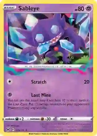 Pokemon TCG - LOST ORIGIN - 070/196 - SABLEYE - Holographic - Rare