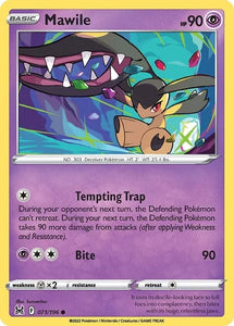 Pokemon TCG - LOST ORIGIN - 071/196 - MAWILE - Reverse Holo - Common