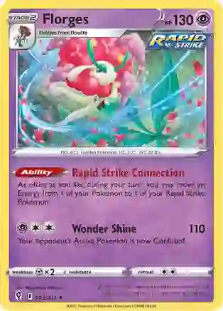 Pokemon TCG - EVOLVING SKIES - 073/203 - FLORGES - Holographic - Rare