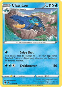 Pokemon TCG - FUSION STRIKE - 075/264 - CLAWITZER - Uncommon