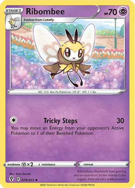 Pokemon TCG - EVOLVING SKIES - 079/203 - RIBOMBEE - Uncommon