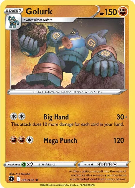 Pokemon TCG - BRILLIANT STARS - 083/172 - GOLURK - Rare