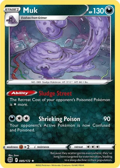 Pokemon TCG - BRILLIANT STARS - 085/172 - MUK - Rare