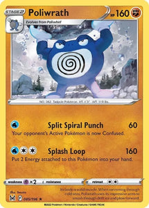 Pokemon TCG - LOST ORIGIN - 085/196 - POLIWRATH - Rare