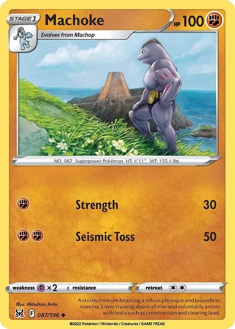 Pokemon TCG - LOST ORIGIN - 087/196 - MACHOKE - Uncommon