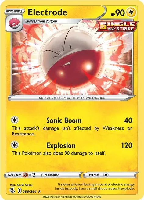 Pokemon TCG - FUSION STRIKE - 088/264 - ELECTRODE - Rare