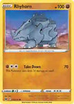 Pokemon TCG - LOST ORIGIN - 089/196 - RHYHORN - Reverse Holo - Common