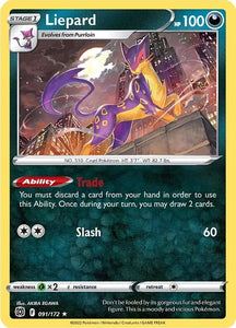 Pokemon TCG - BRILLIANT STARS - 091/172 - LIEPARD - Rare