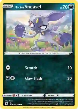 Pokemon TCG - ASTRAL RADIANCE - 092/189 - HISUIAN SNEASEL - Common