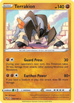 Pokemon TCG - VIVID VOLTAGE - 092/185 - TERRAKION - Reverse Holo - Rare