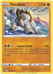 Pokemon TCG - SILVER TEMPEST - #097/195 - TERRAKION - REVERSE HOLO - RARE