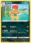 Pokemon TCG - EVOLVING SKIES - 099/203 - SCRAFTY - Reverse Holo - Uncommon