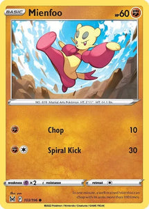 Pokemon TCG - LOST ORIGIN - 103/196 - MIENFOO - Common