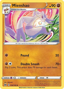 Pokemon TCG - LOST ORIGIN - 104/196 - MIENSHAO - Uncommon