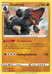 Pokemon TCG - REBEL CLASH - 107/192 - COALOSSAL - Reverse Holo - Rare