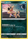 Pokemon TCG - VIVID VOLTAGE - 107/185 - SANDILE - Reverse Holo - Common