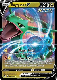 Pokemon TCG 1 x RAYQUAZA V 110/203 Evolving Skies Ultra Rare