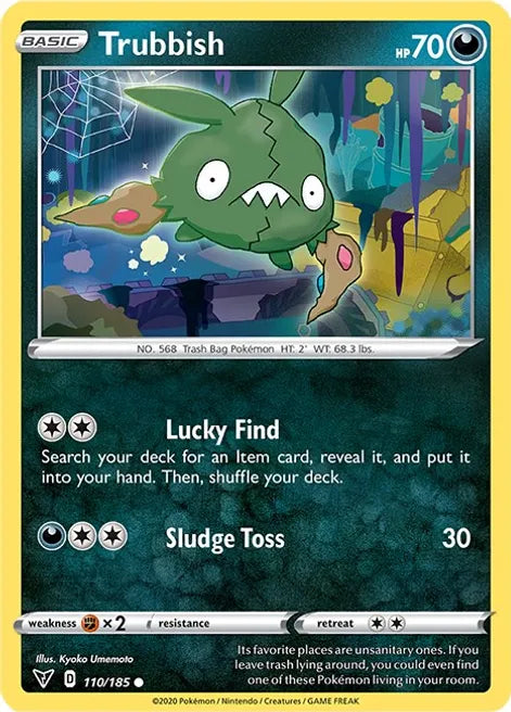 Pokemon TCG - VIVID VOLTAGE - 110/185 - TRUBBISH - Common